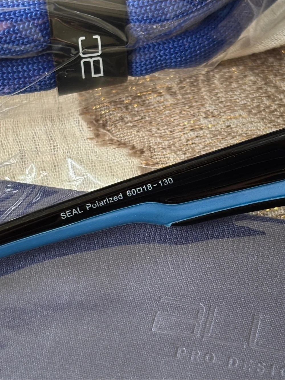 Blue Cut Polarized Blue Mirror Lens Shiny Black Frame Sunglasses Sporty Wrap
